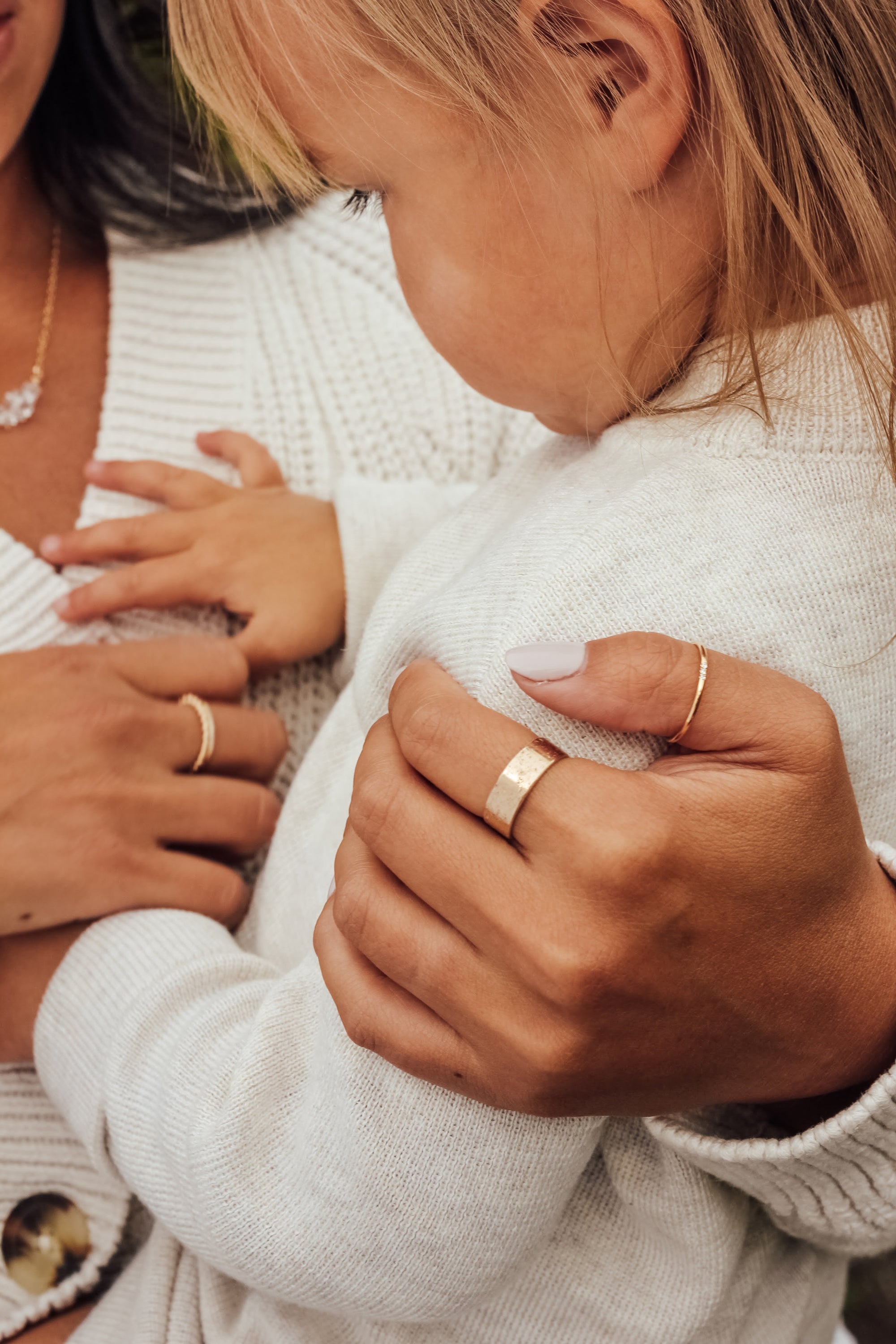 Solid Gold Textured Ring
