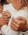 Solid Gold Textured Ring