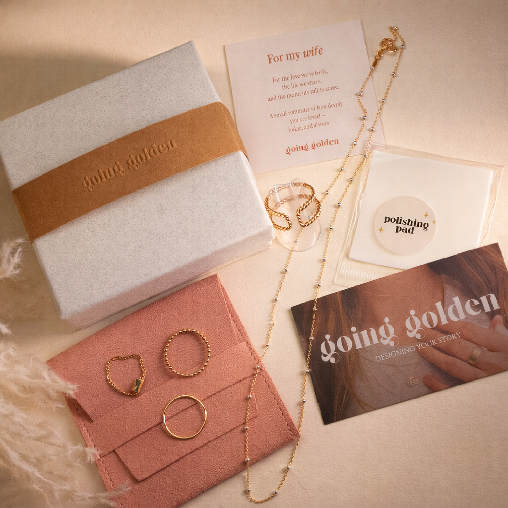 Copper Bar Keyring - Going Golden