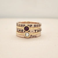 Class Ring Set in yellow gold filled - Going Golden