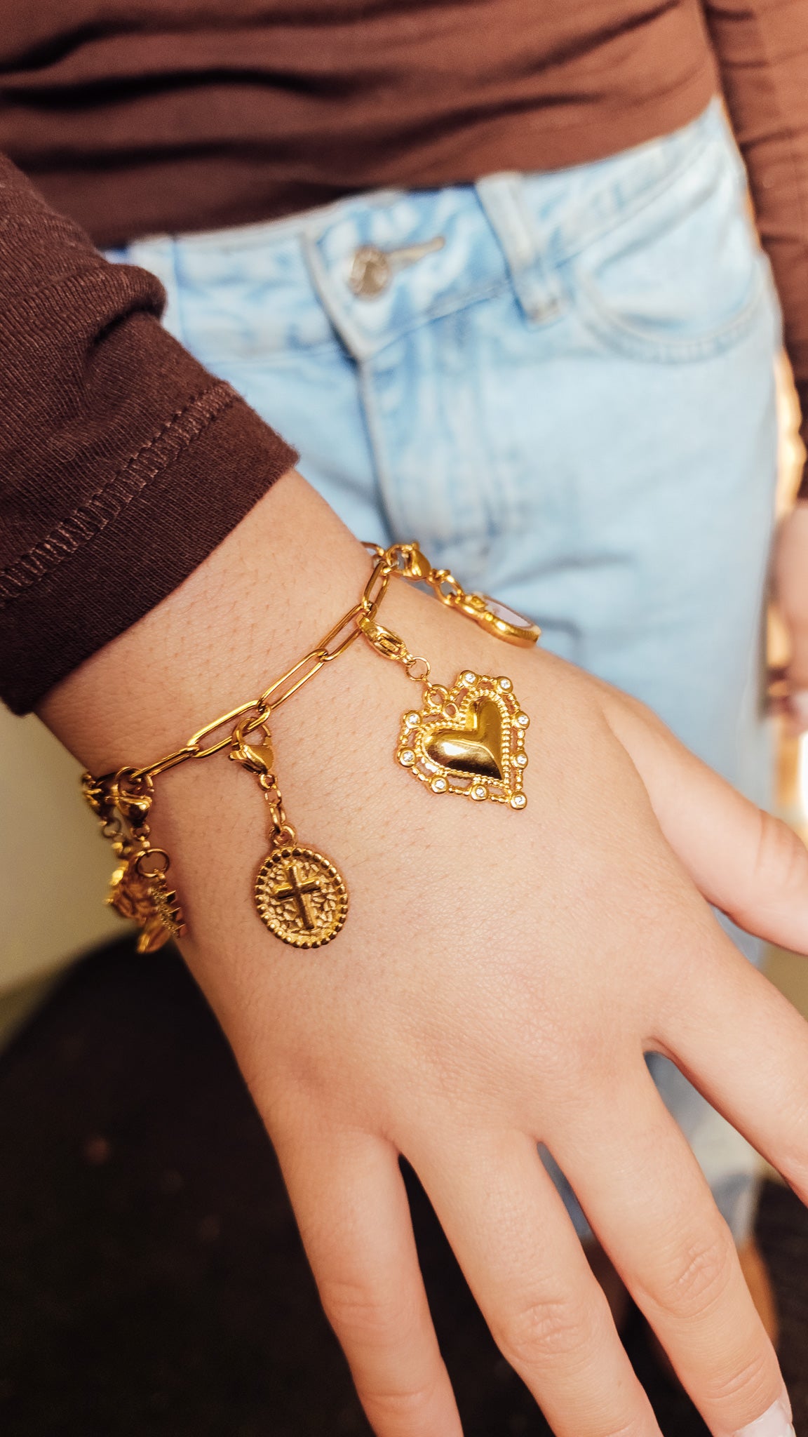 Gold Charm Bracelet