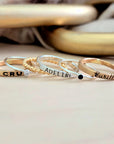 The Maya Stacked Name Ring Set