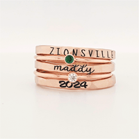 Stackable Class Ring Set - The Penelope - Going Golden