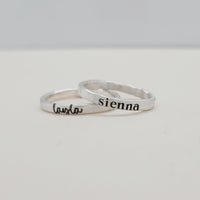 Modern Personalized Stacking Ring - Going Golden