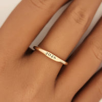 Signet Year Stacking Ring - Going Golden