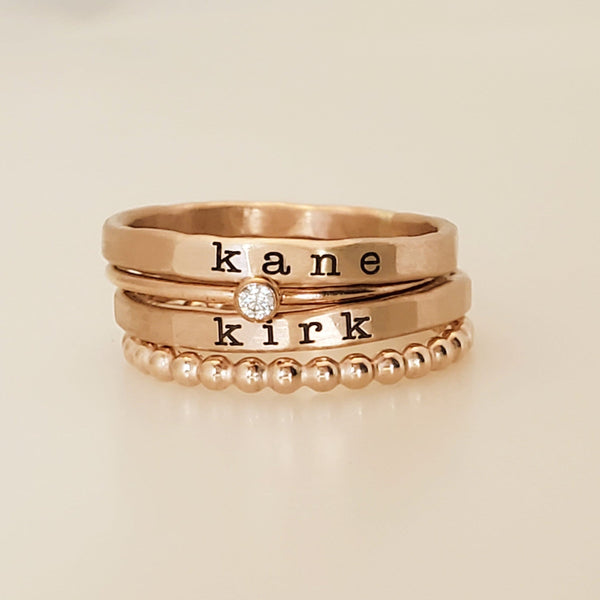 The Kennedy Stacking Ring Set - Going Golden