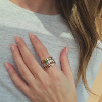 handmade women's stacking rings personalized with names
