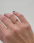 Large February Birthstone Ring