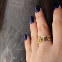 The Hannah Stacking Ring Set - Going Golden