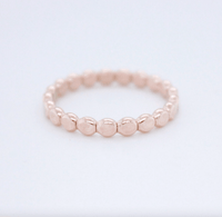 Flat Beaded Ring - Going Golden