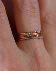 January Birthstone Stacking Ring