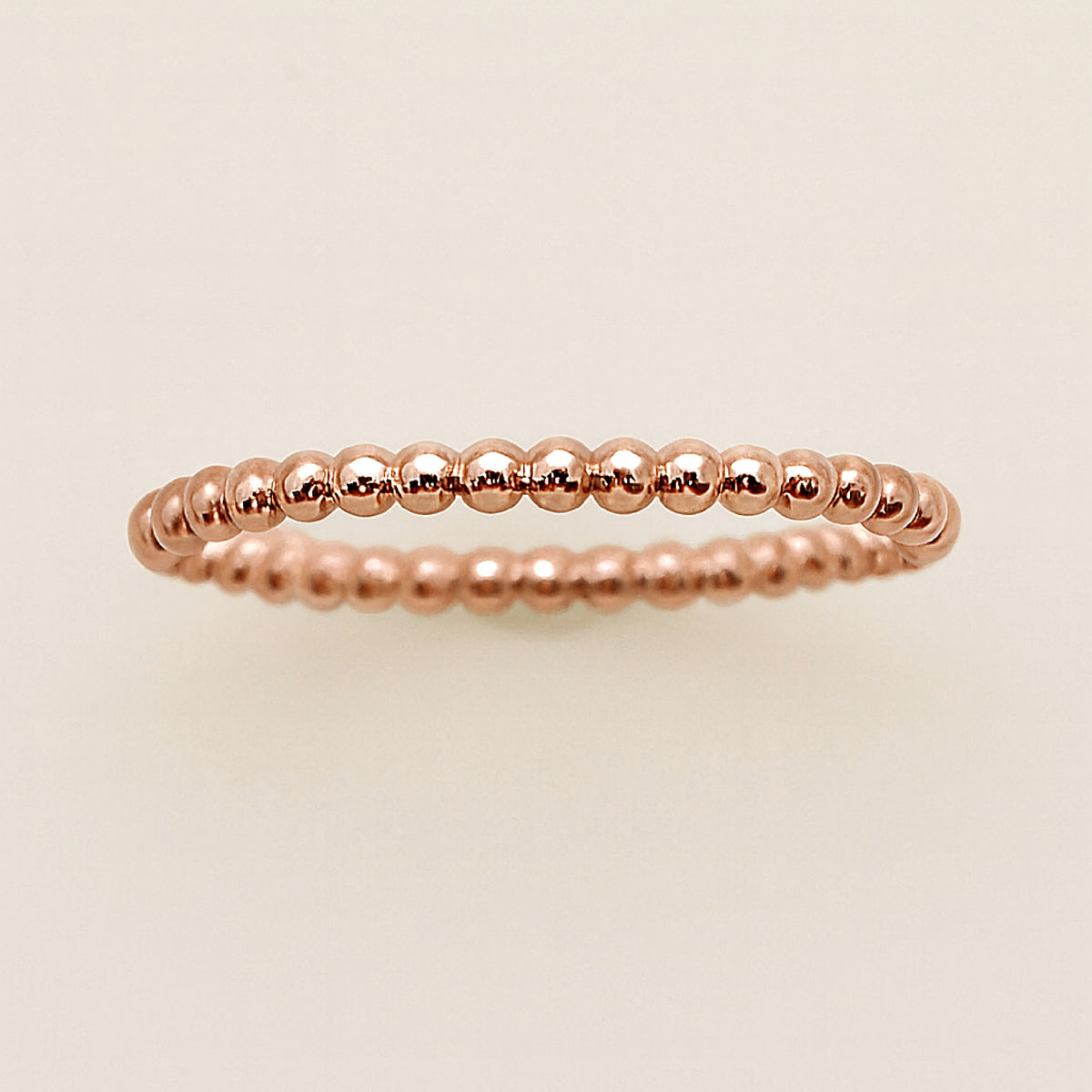 Beaded Spacer Ring - Going Golden