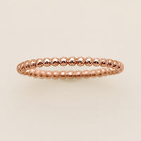 Beaded Spacer Ring - Going Golden