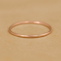 Skinny Smooth Stackable Rings - Going Golden