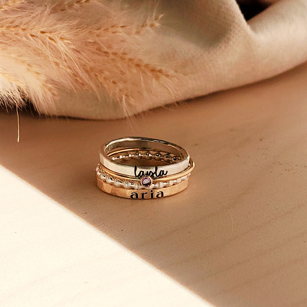 The Maisie Stacking Ring Set - Going Golden