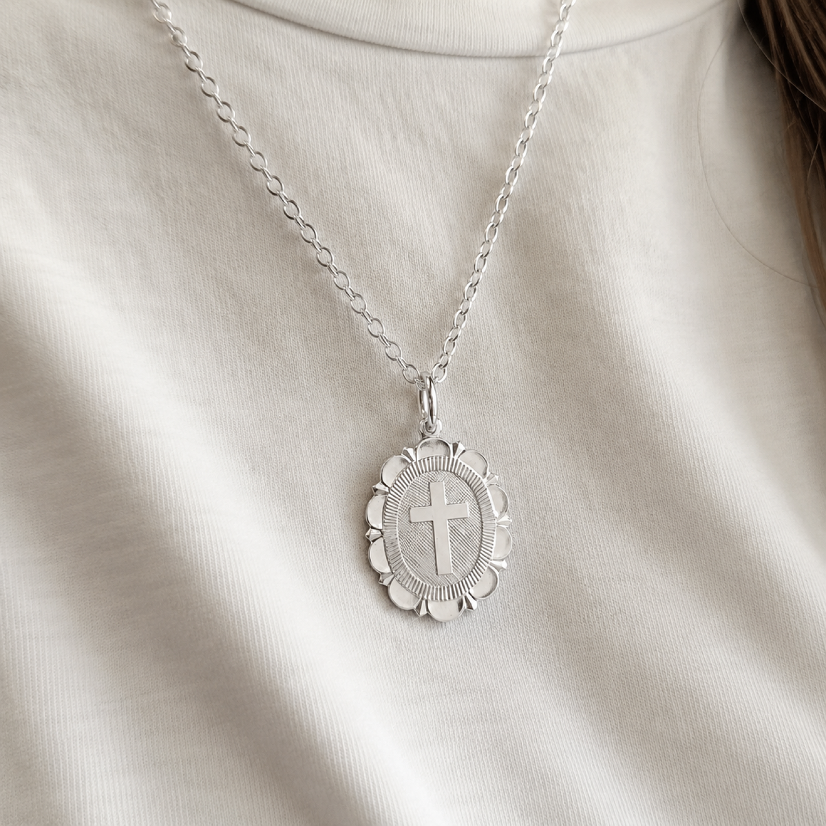 Personalized Cross Pendant Necklace