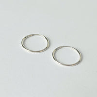 Sterling Silver Infinity Hoops - Going Golden