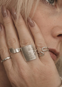 Sterling Silver Dates Ring
