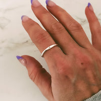 Silver Initial Signet Ring - Going Golden