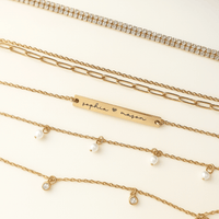 Spring break anklet bundle with 18k gold plated and stainless steel styles