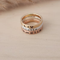The Eloise Thick Stacking Ring Set - Going Golden