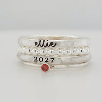 Signet Year Stacking Ring - Going Golden