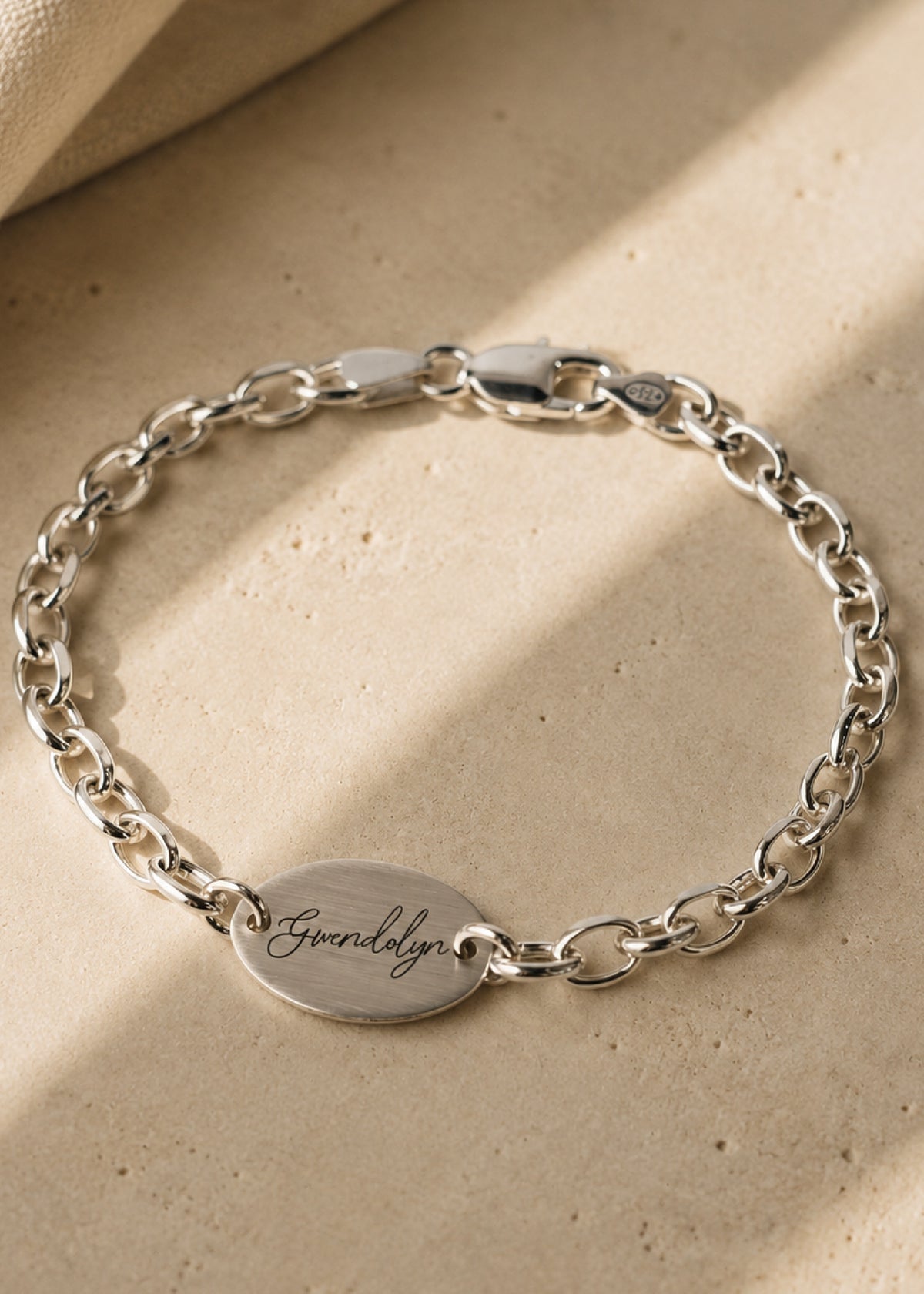 Sterling Silver Handwriting Bracelet