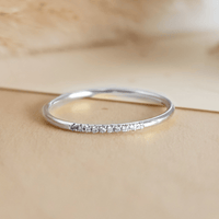 Skinny CZ Ring - Going Golden
