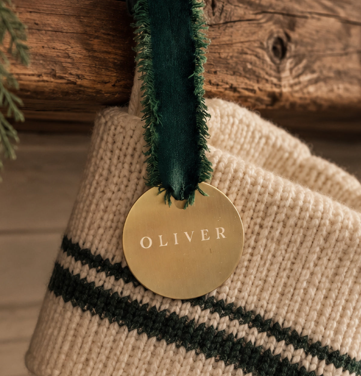 Brass Stocking Tag