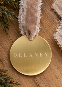 Brass Stocking Tag