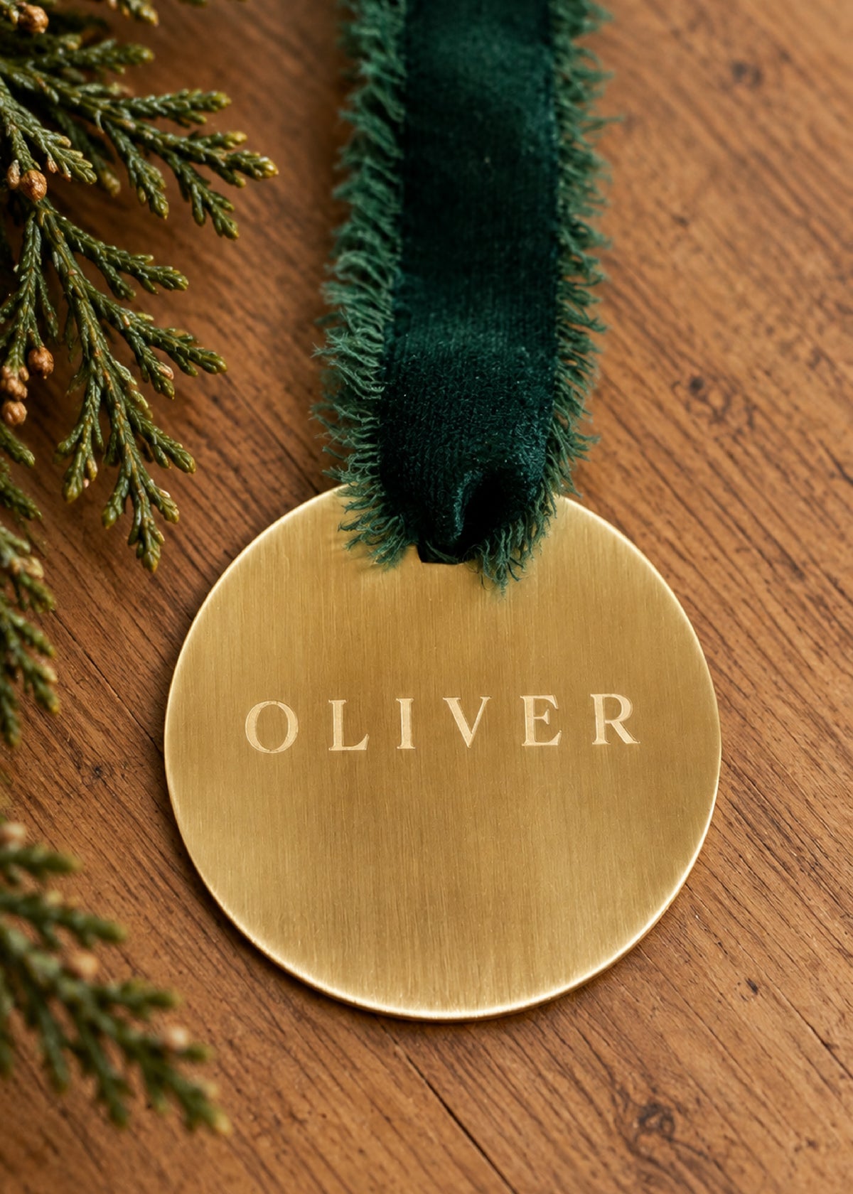 Brass Stocking Tag