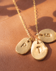 Mini Initial Nugget Necklace - Going Golden