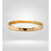Yellow gold heart symbol ring design your ring set size 8 single ring