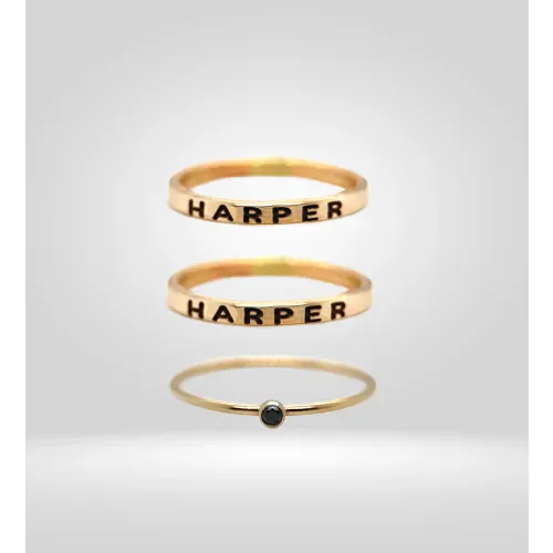 Harper Name Rings - TYI Jewelry