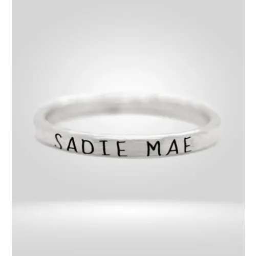 Sadie Mae engraved jewelry ring