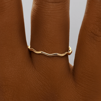 Wavy Stacking Ring - Going Golden