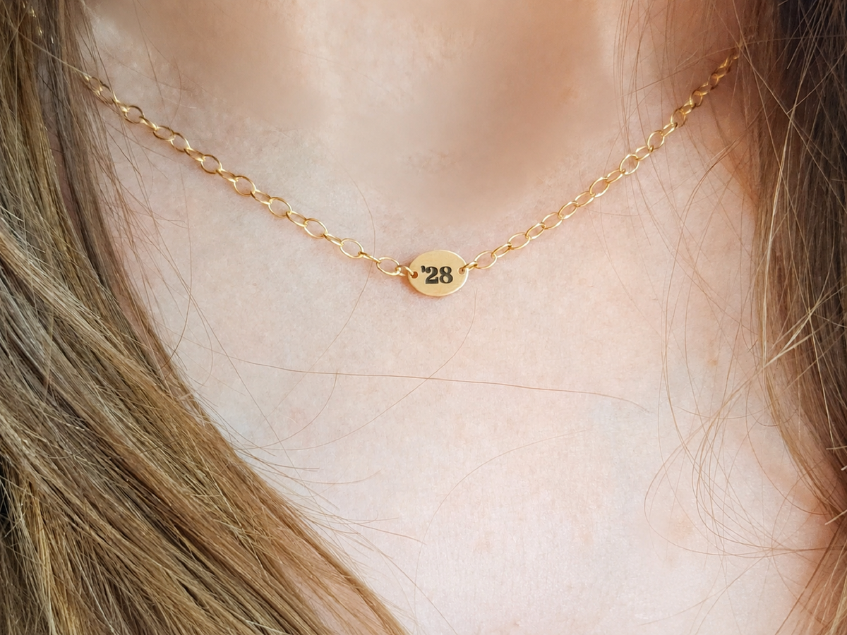 Favorite Year Necklace - Going Golden