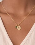 Mini Initial Nugget Necklace - Going Golden