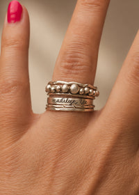 Sterling Silver Bubbles Ring
