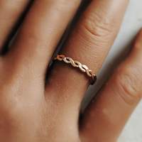 Woven Twist Ring - Going Golden