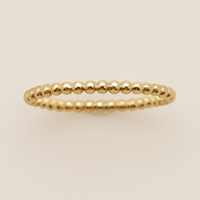 Beaded Spacer Ring - Going Golden