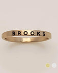 Bold Upper Name Ring in 14K gold-filled