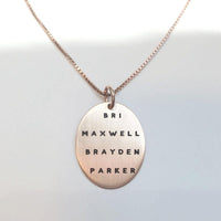Oval necklace- large - TYI Jewelry