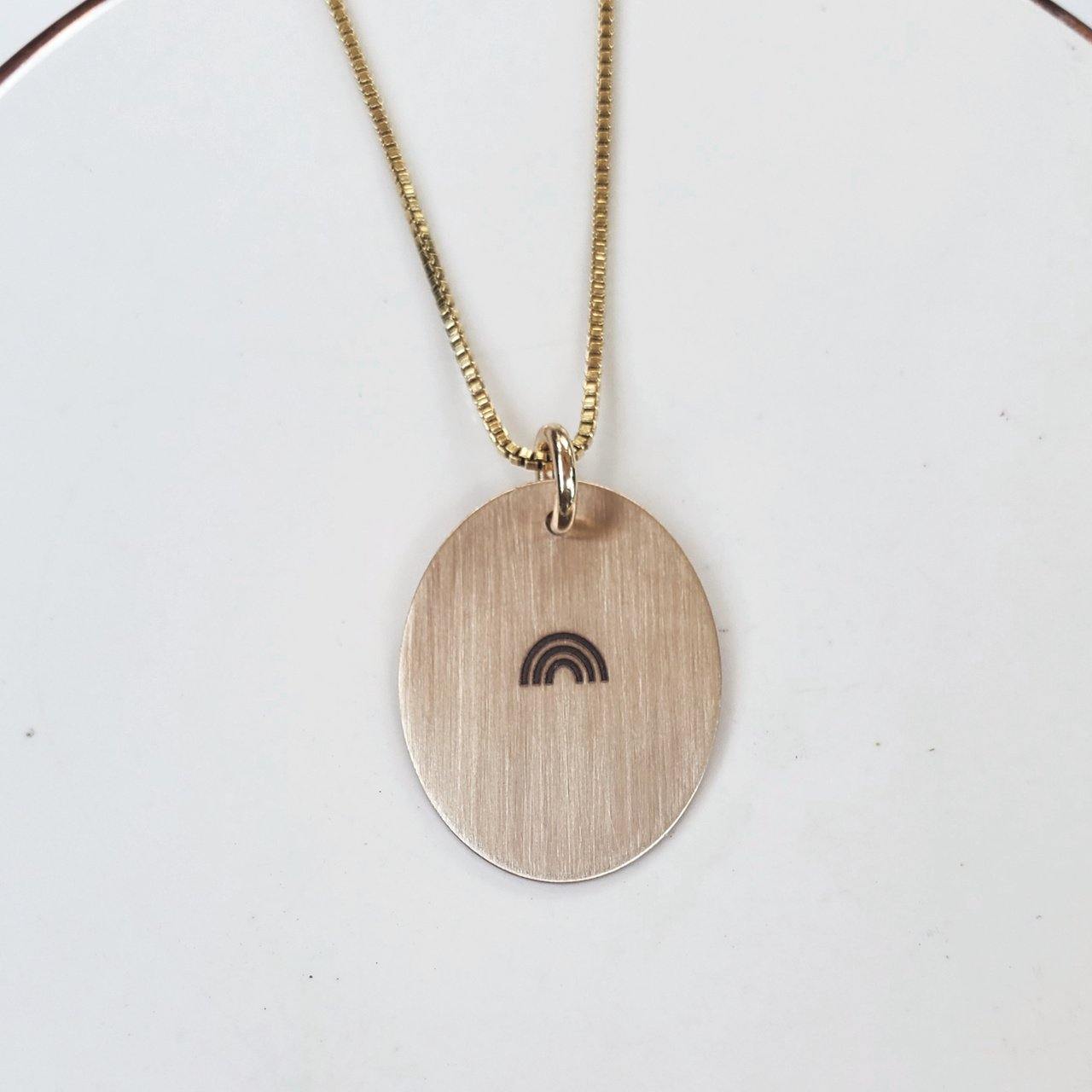 Oval necklace- large - Going Golden
