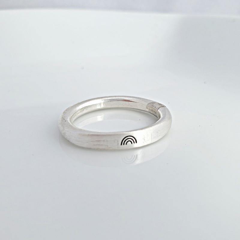 Thick Silver Ring - Going Golden