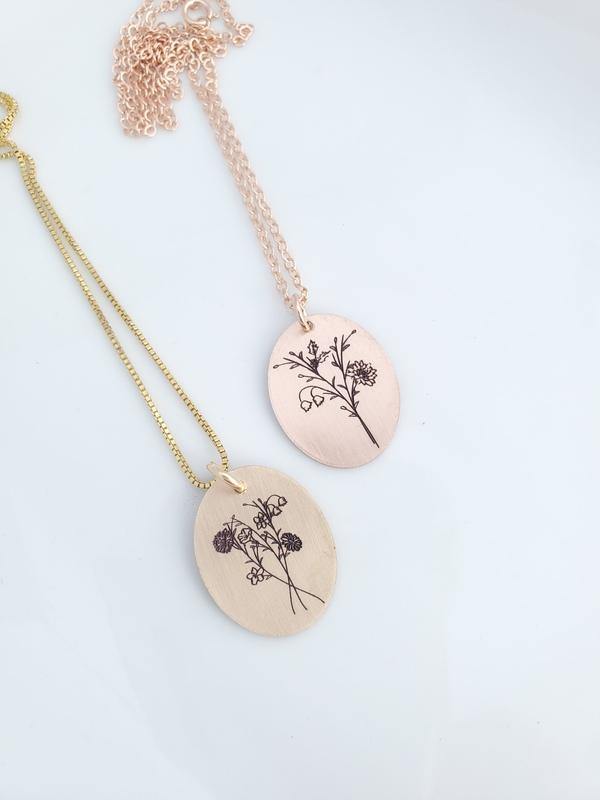 Bouquet Birth Flower Necklace - TYI Jewelry