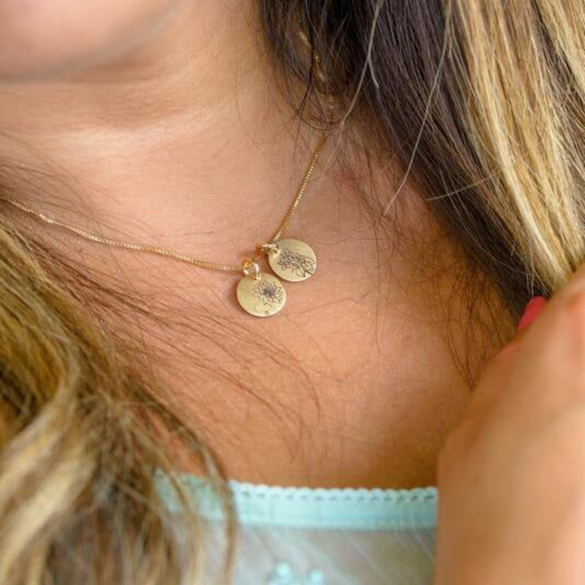 Birth Flower with Initial - Going Golden