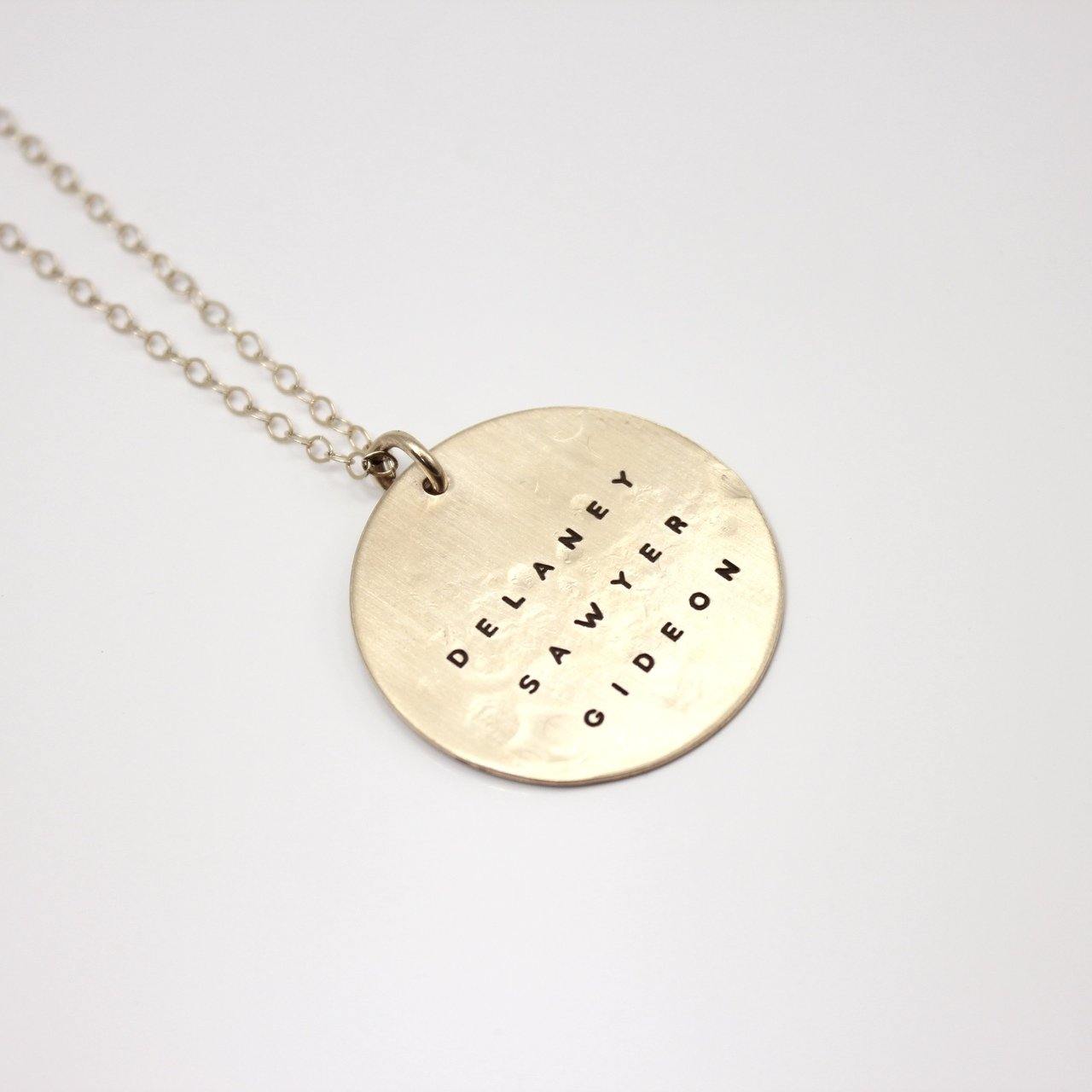 Large Gold Coin Necklace - Going Golden