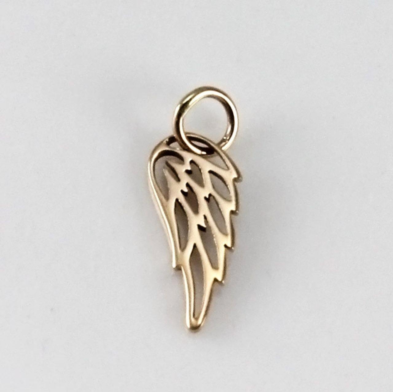 Angel Wing Charm - Going Golden