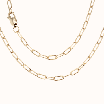 Gold Filled Paperclip Chain - Fall 2021 - TYI Jewelry